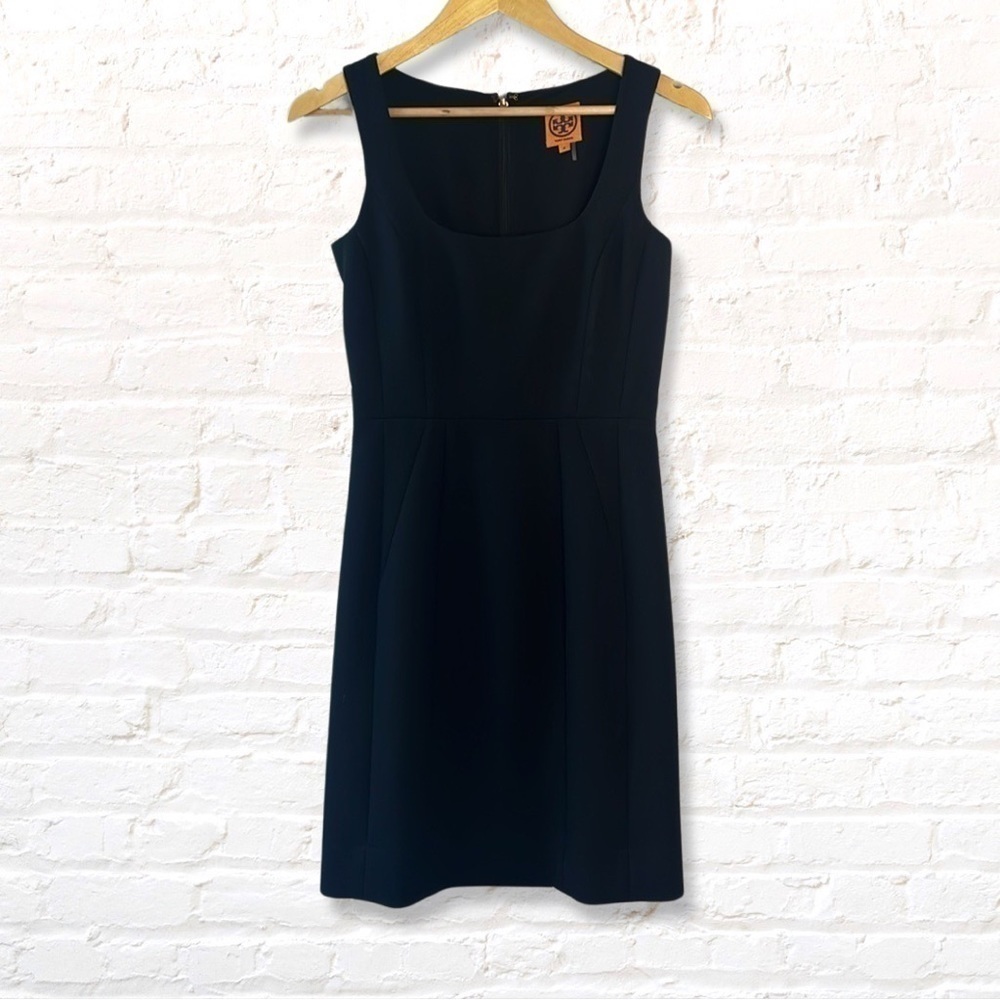 Tory Burch Azalea Black Wool Sheath Dress Black Size 0 - Picture 3 of 9